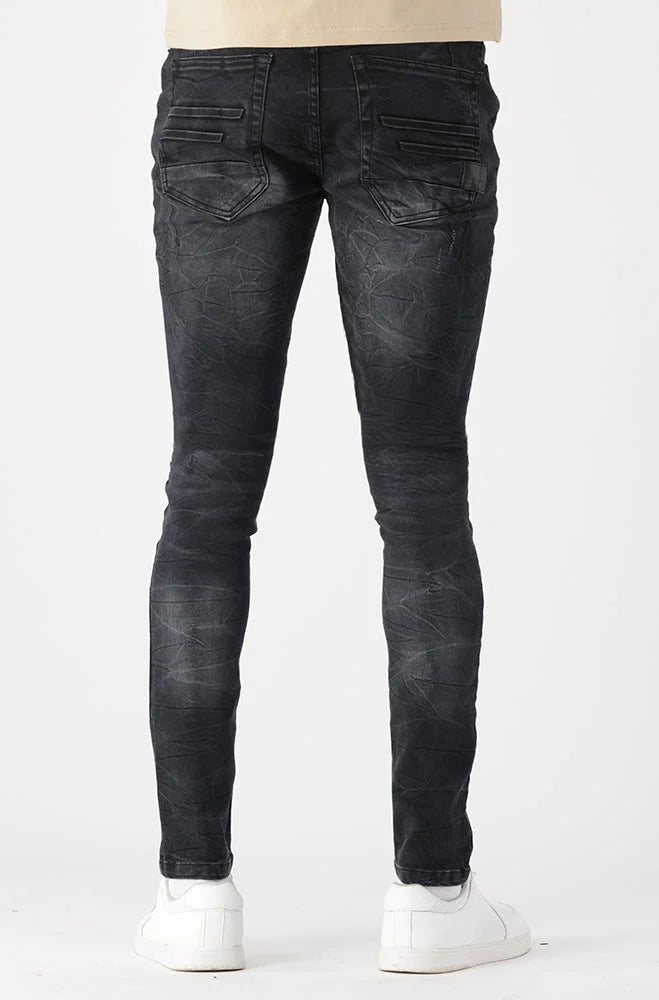 Dunns Clothing | Mens | Lukens Super Skinny Denim _ 147989 Black