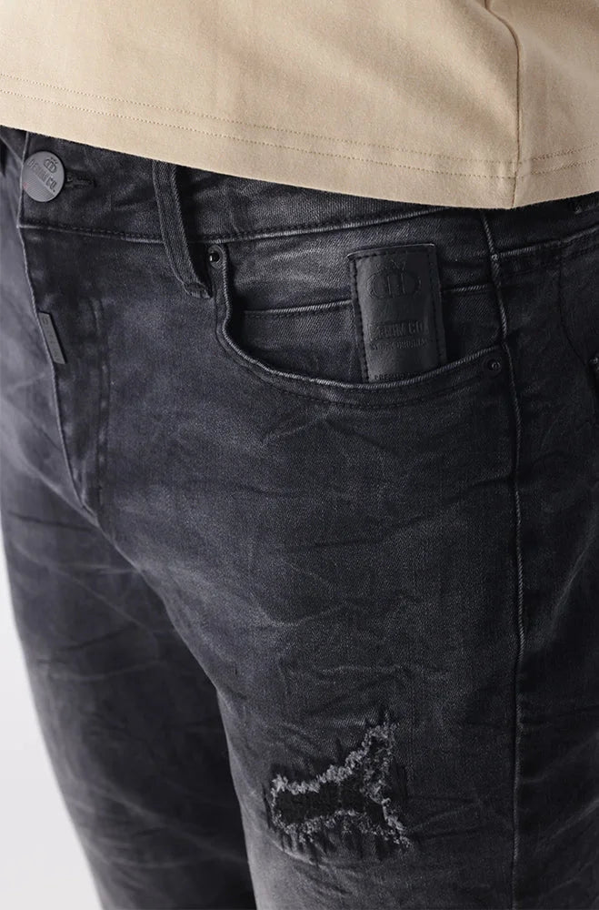Dunns Clothing | Mens | Lukens Super Skinny Denim _ 147989 Black