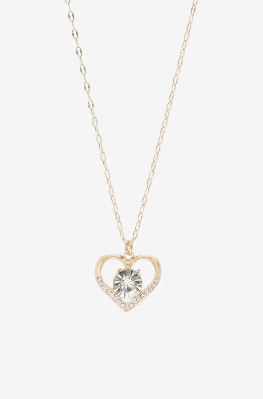 Dunns Clothing | Maggie Heart Pendant Necklace _ 147897 _ Gold | R49