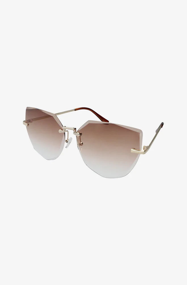 Dunns Clothing | Accessories | Mandy Rimless Sunglasses _ 150894 Brown