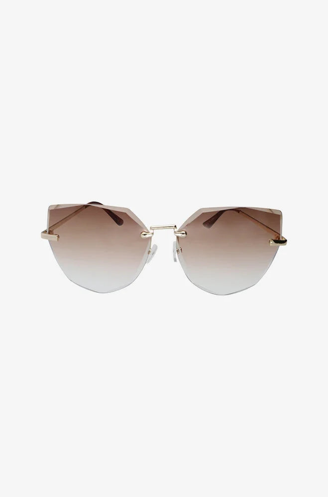 Dunns Clothing | Accessories | Mandy Rimless Sunglasses _ 150894 Brown
