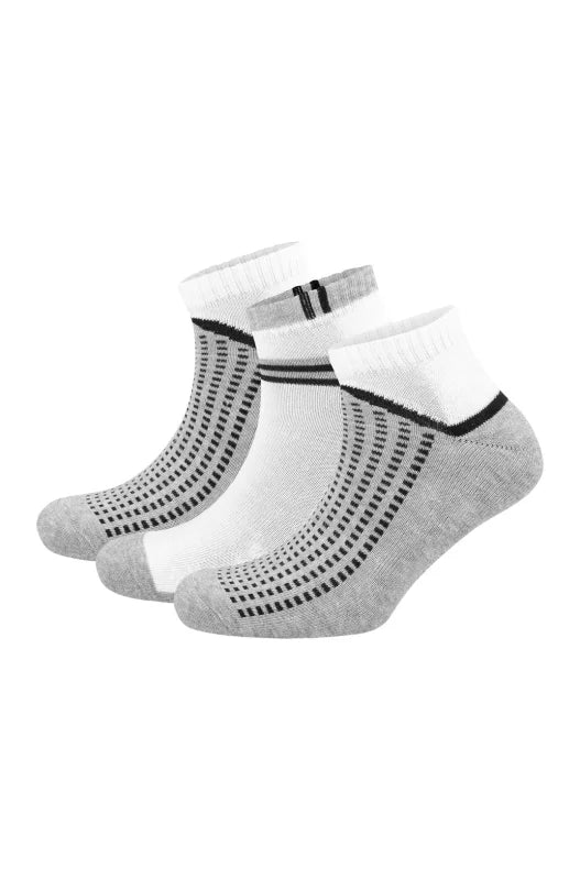 Dunns Clothing | Underwear | Marcel Trainer Socks - 3 Pack _ 146608 White