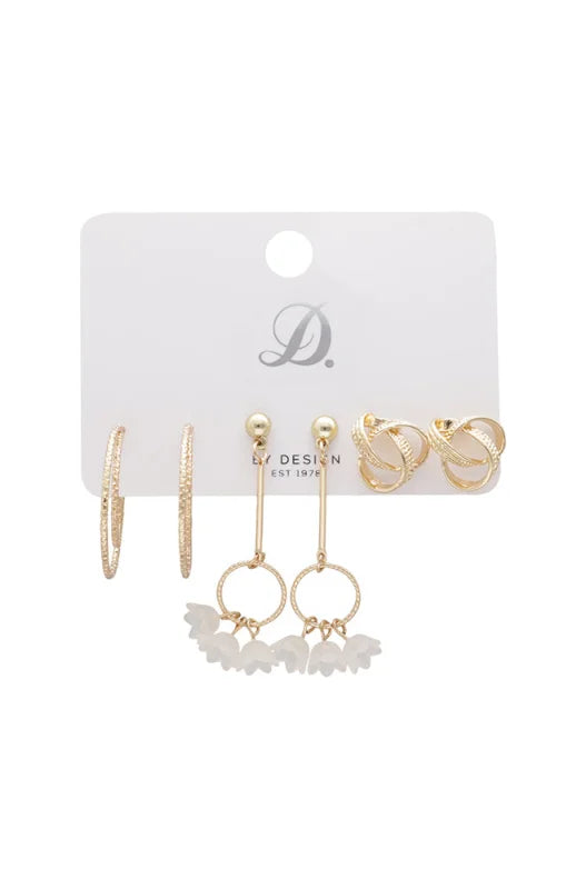 Dunns Clothing | Accessories | Melody 3 Pack Earrings _ 148671 Gold