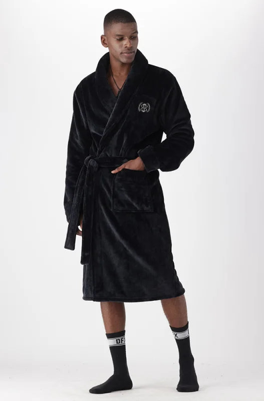 Dunns Clothing | Underwear | Mens Gown- Black _ 148532