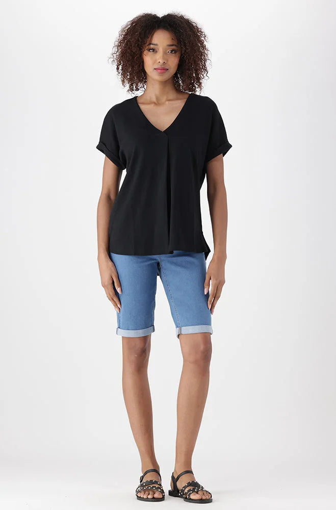 Dunns Clothing | Ladies | MIA PORTIFINO TOP _ 150482 Black