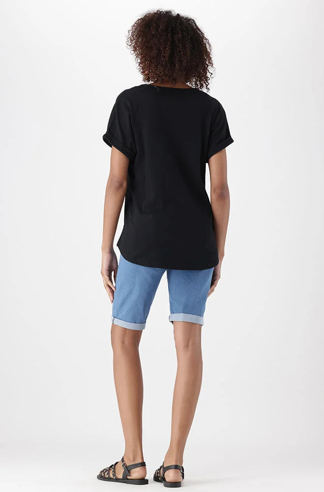 Dunns Clothing | Ladies | MIA PORTIFINO TOP _ 150482 Black