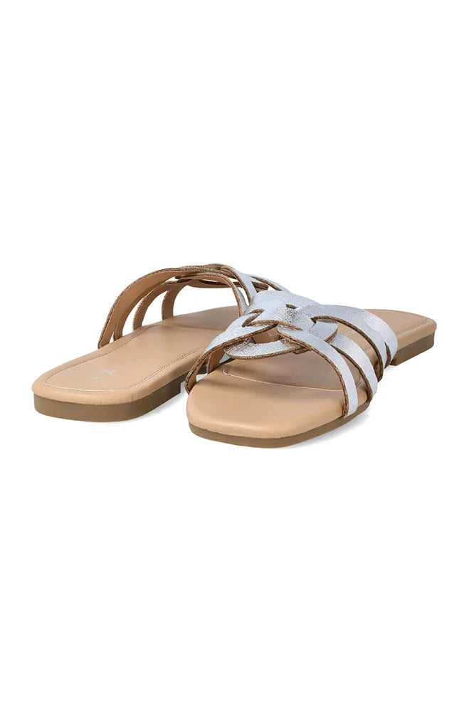 Dunns Clothing | Footwear | Miranda Slide _ 149939 Silver