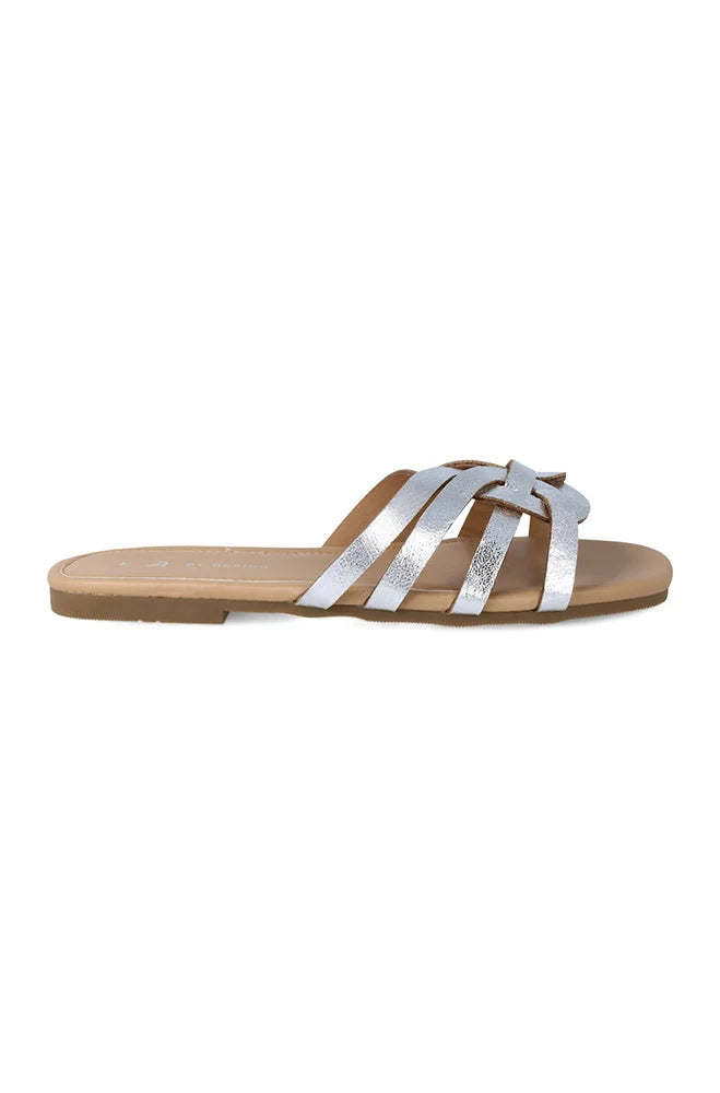 Dunns Clothing | Footwear | Miranda Slide _ 149939 Silver