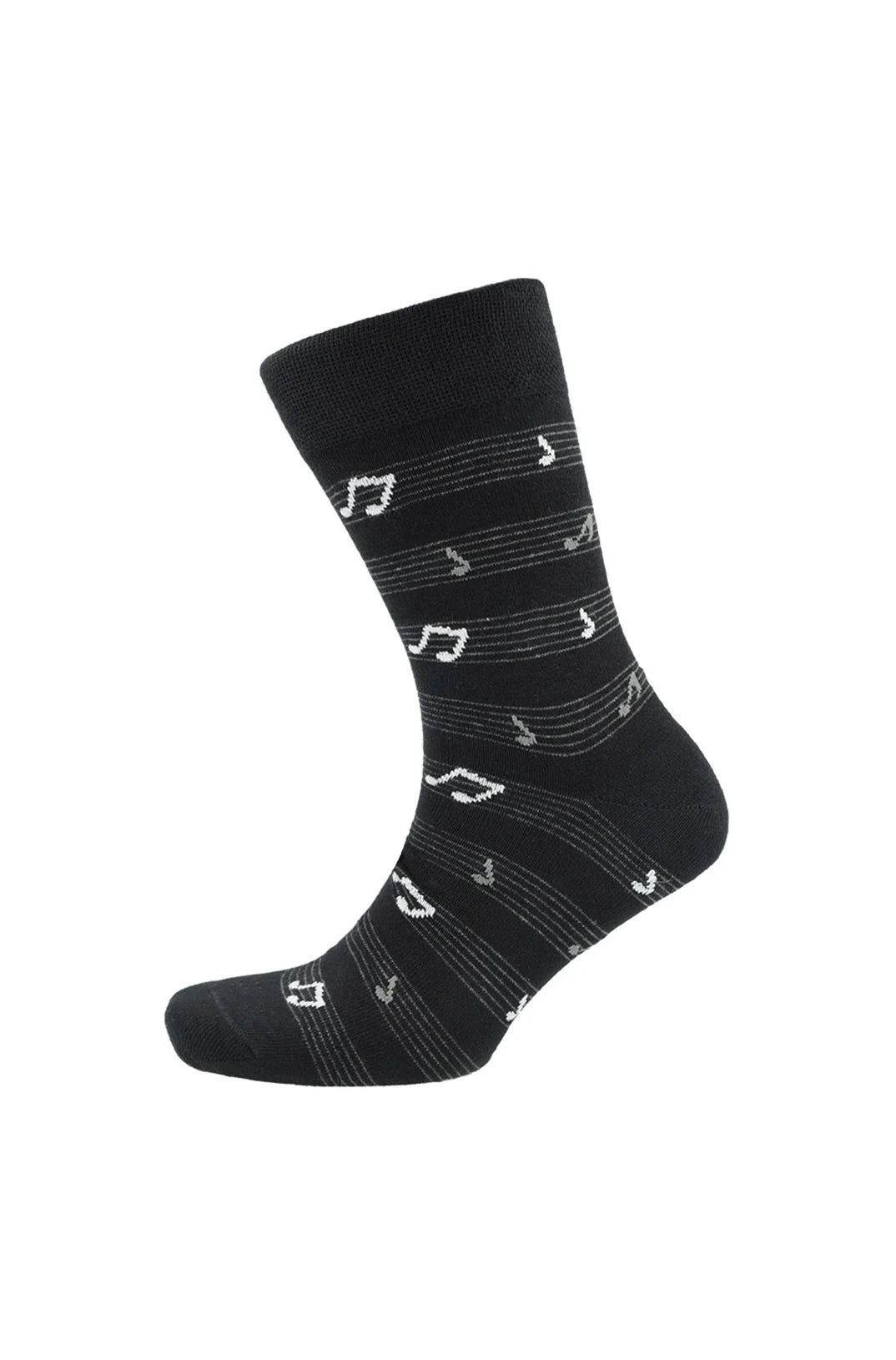 Dunns Clothing | Underwear | Music Single Socks _ 146662 Black