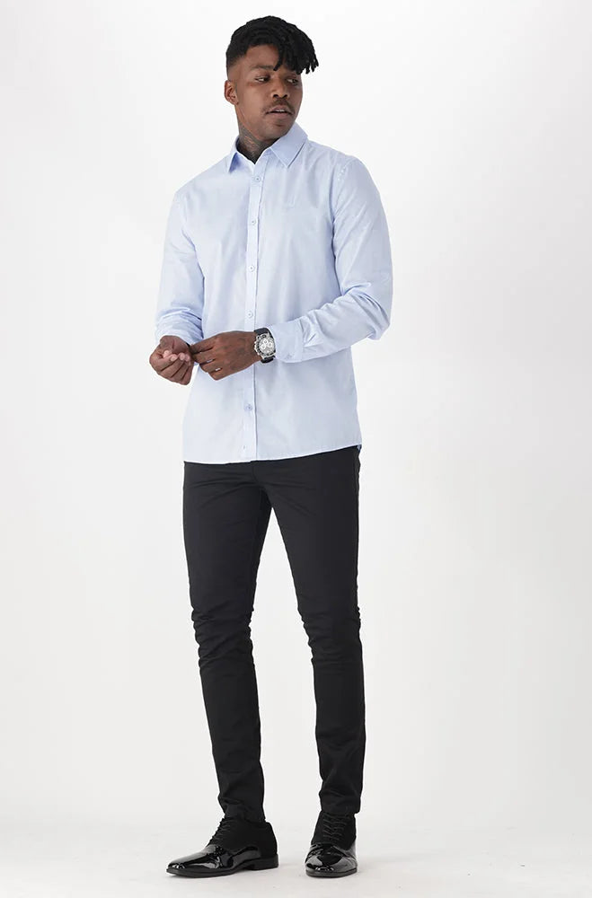 Dunns Clothing | Mens | Navarro Shirt _ 150110 Pale Blue