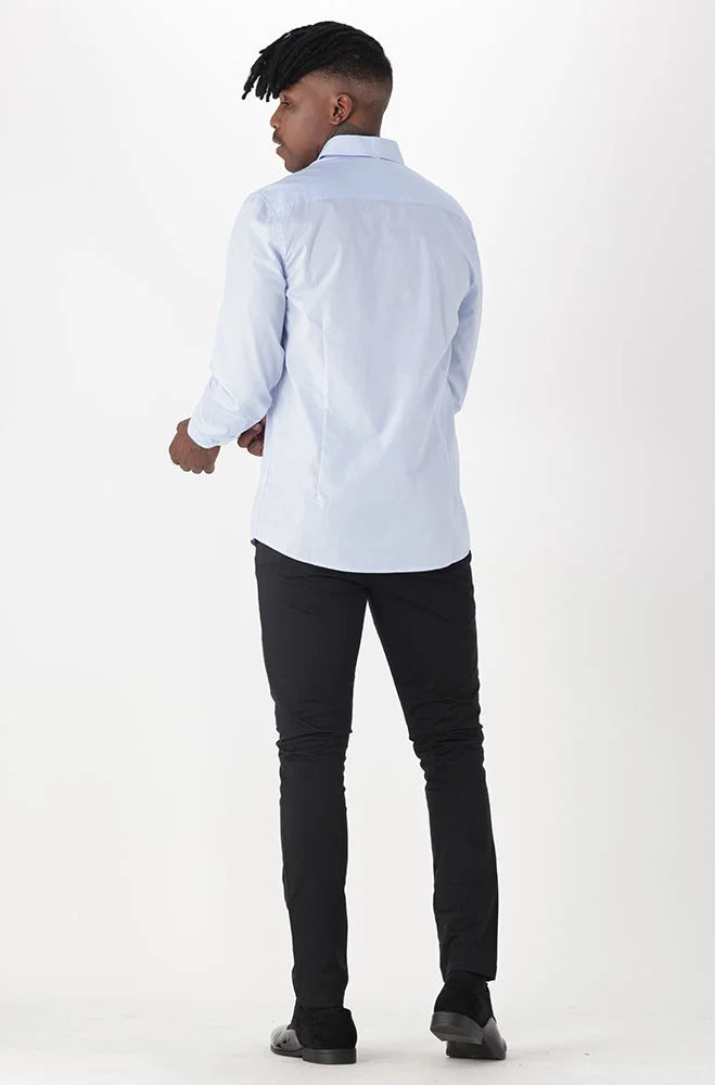 Dunns Clothing | Mens | Navarro Shirt _ 150110 Pale Blue