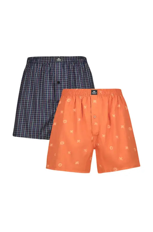 Dunns Clothing | Underwear | Odis Woven Boxers - 2 Pack _ 139956 Navy