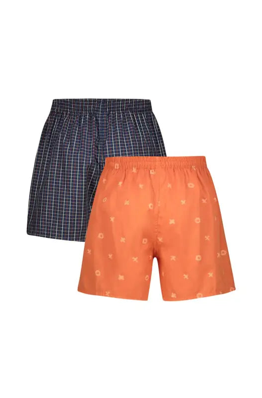 Dunns Clothing | Underwear | Odis Woven Boxers - 2 Pack _ 139956 Navy