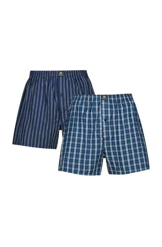 Dunns Clothing | Underwear | Orian Woven Boxers - 2 Pack _ 146416 Navy