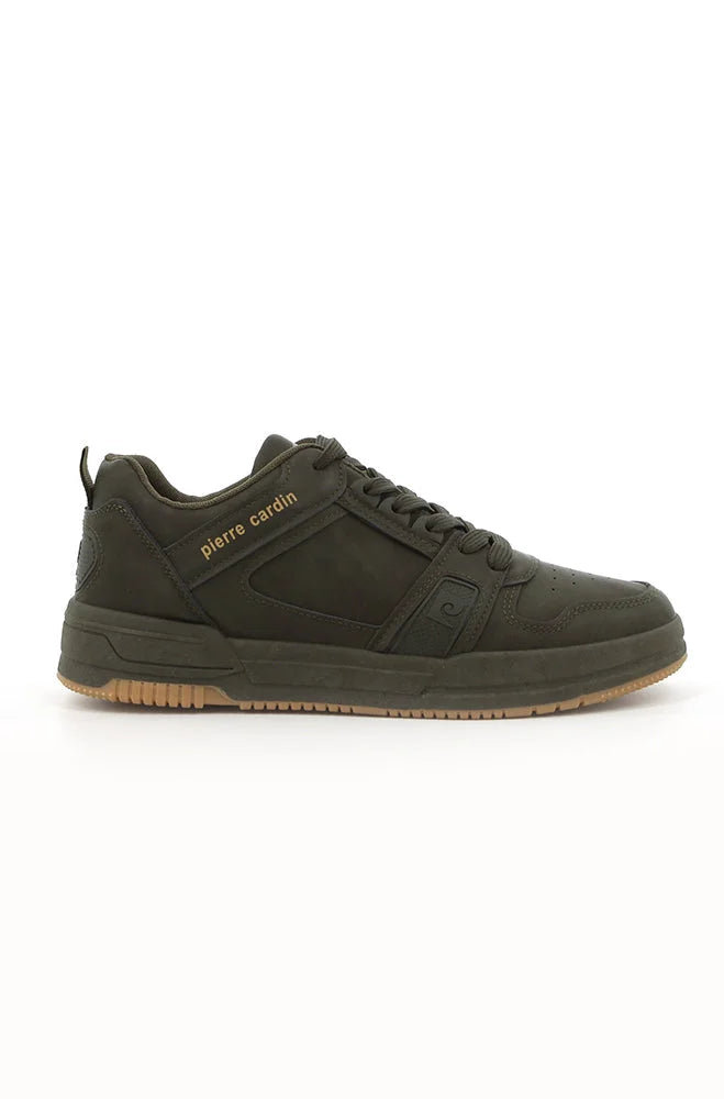 Dunns Clothing | Footwear | Pierre Cardin Pu Nubuck Sneaker _ 147061 Fatigue
