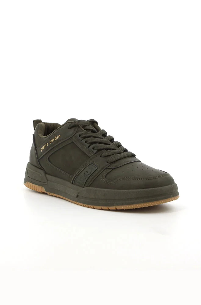 Dunns Clothing | Footwear | Pierre Cardin Pu Nubuck Sneaker _ 147061 Fatigue