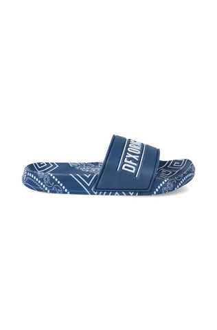 Dunns Clothing | Footwear | Printed Slid _ 145240 Blue