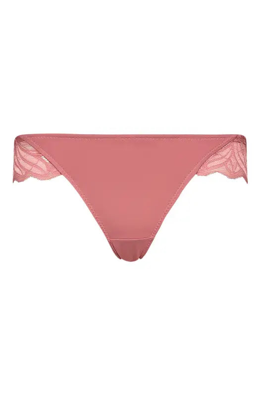 Dunns Clothing | Underwear | Priya Lace Inset Bikini _ 143052 Dusty Pink