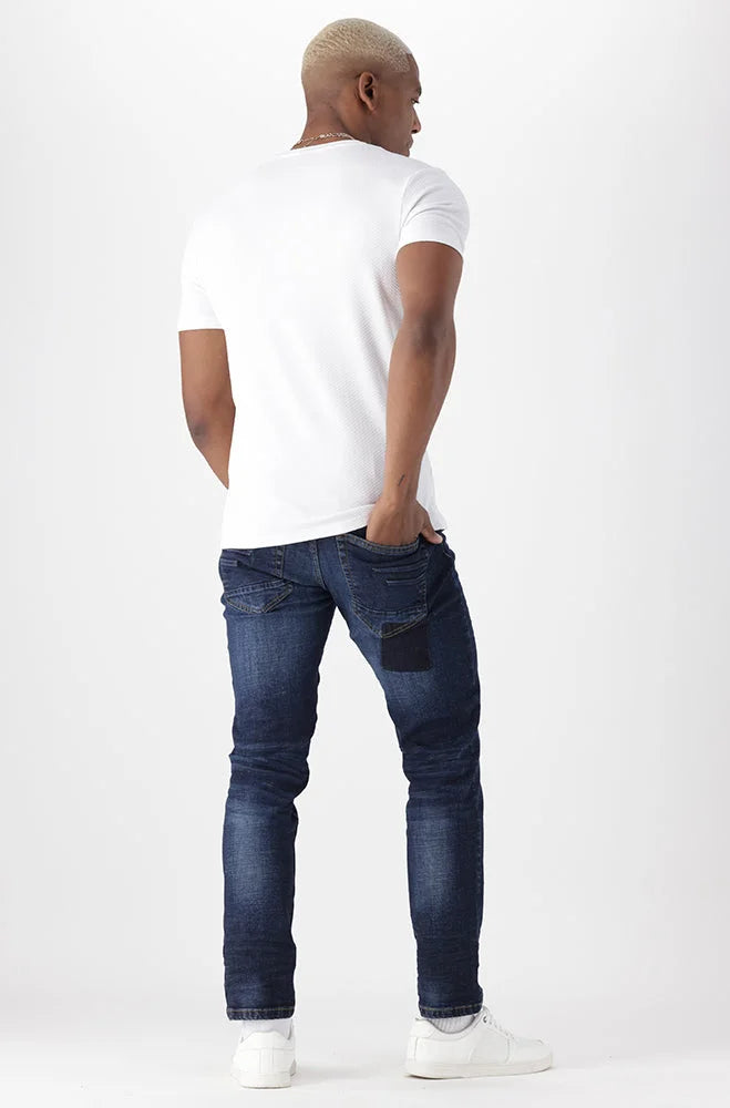 Dunns Clothing | Mens | Quincy Textured Tee _ 151706 White