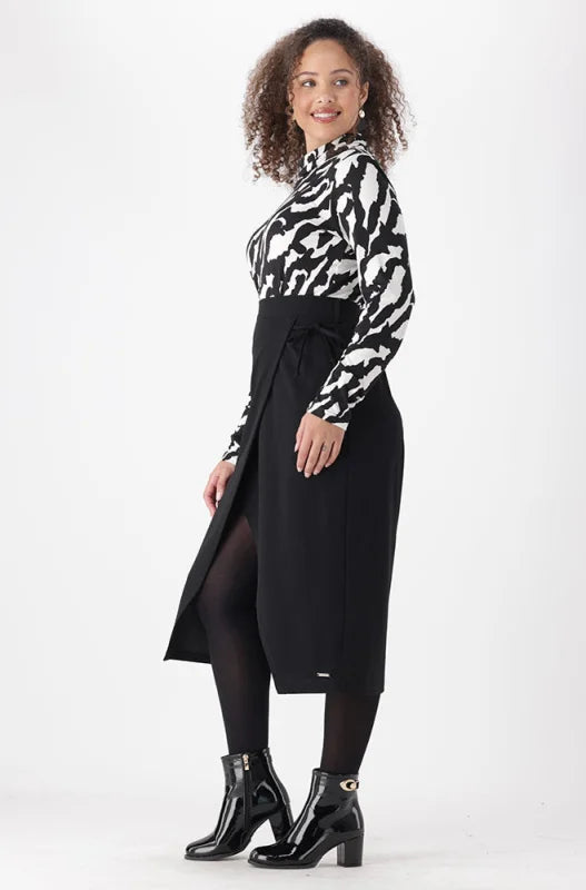 Dunns Clothing | Ladies | Rehanna Poloneck Top _ 148073 Black