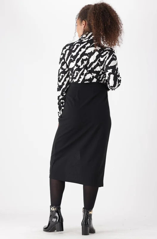 Dunns Clothing | Ladies | Rehanna Poloneck Top _ 148073 Black