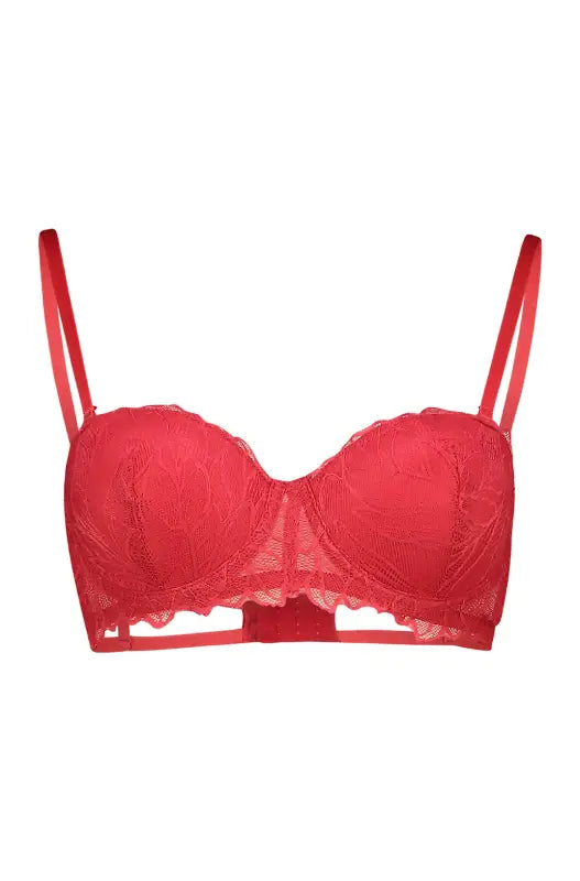 Dunns Clothing | Underwear | Remy Lace Multi Way T - Shirt Bra Red _ 147928