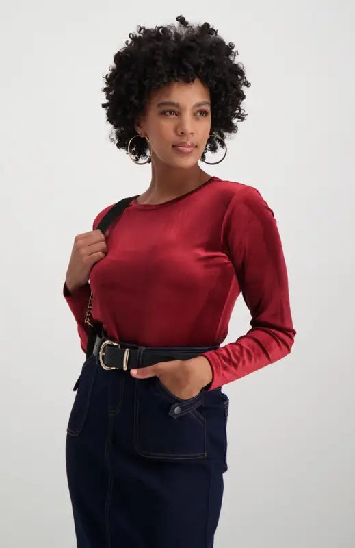 Dunns Clothing | Accessories | Rosaria Croc Circle Belt _ 118790 Black