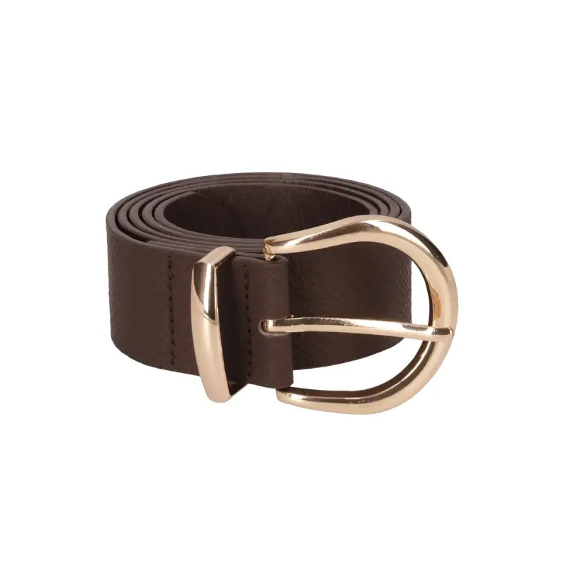 Dunns Clothing | Accessories | Rosaria Croc Circle Belt _ 118791 Brown