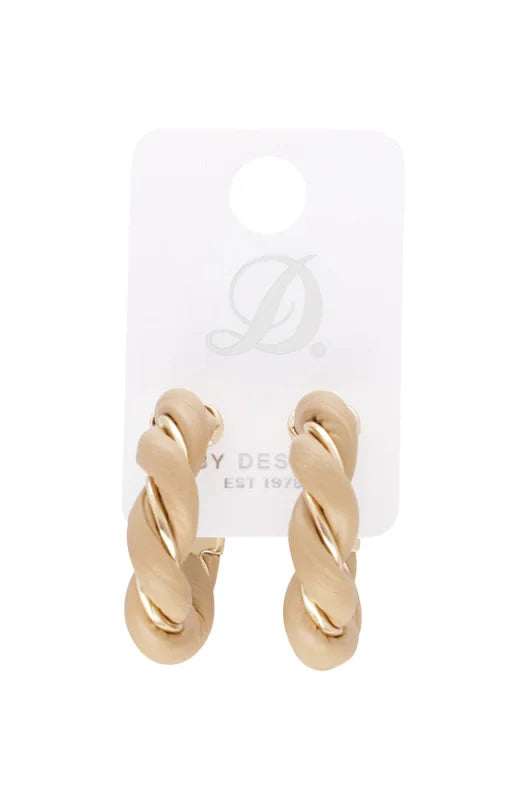 Dunns Clothing | Accessories | Roxy Twisted Pu Hoops _ 148663 Stone