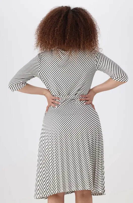 Dunns Clothing | Ladies | Sam Stripe Pleat Dress _ 145702 Multi