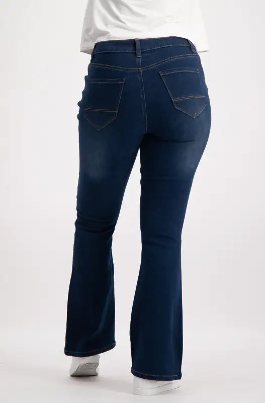 Dunns Clothing | Ladies | Cindy Bootleg Jeans _ 138513 Dark Wash