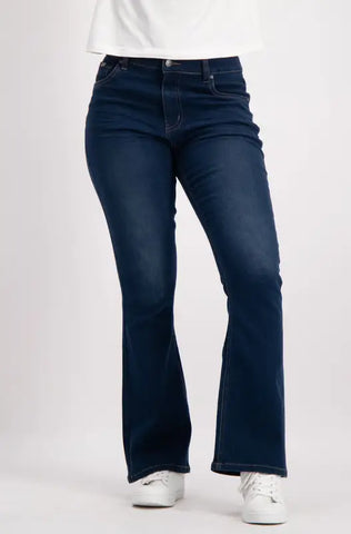Dunns Clothing | Ladies | Sarah Bootleg Jeans _ 138513 Dark Wash