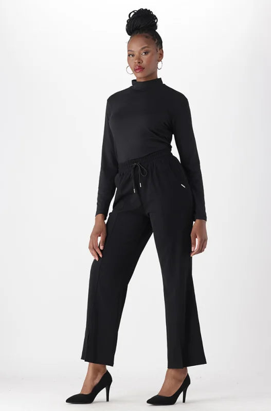 Dunns Clothing | Ladies | Sophia Smart Flare Pants _ 148657 Black