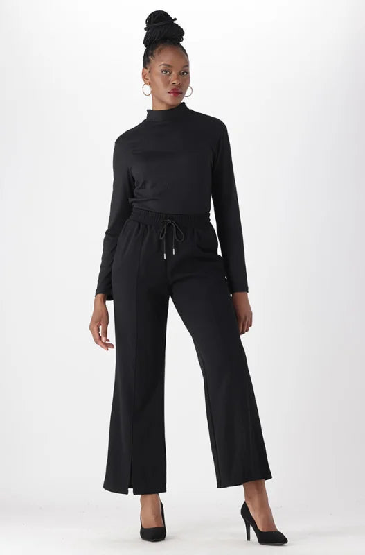 Dunns Clothing | Ladies | Sophia Smart Flare Pants _ 148657 Black
