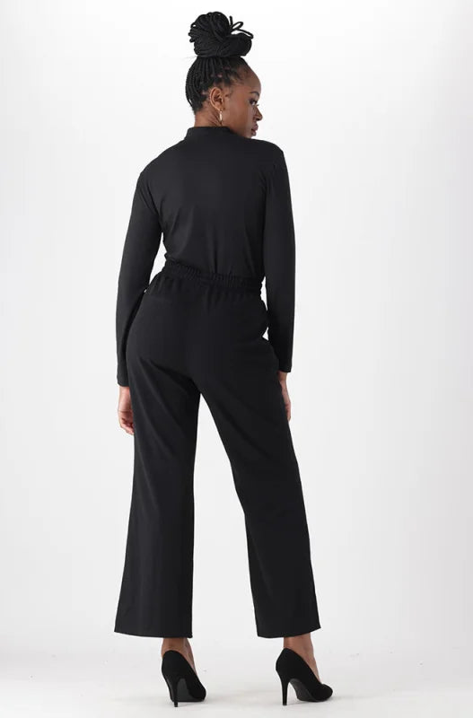 Dunns Clothing | Ladies | Sophia Smart Flare Pants _ 148657 Black