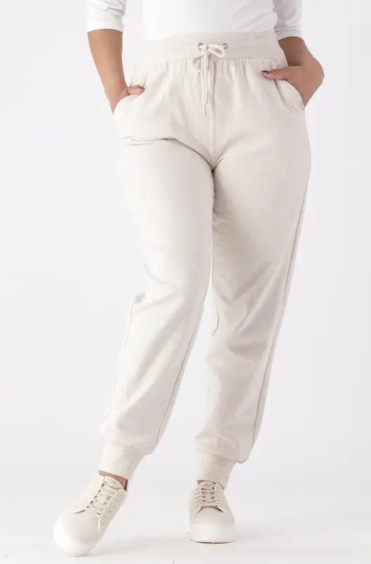 Dunns Clothing | Ladies South Side Fleece Jogger _ 145453 Oatmeal