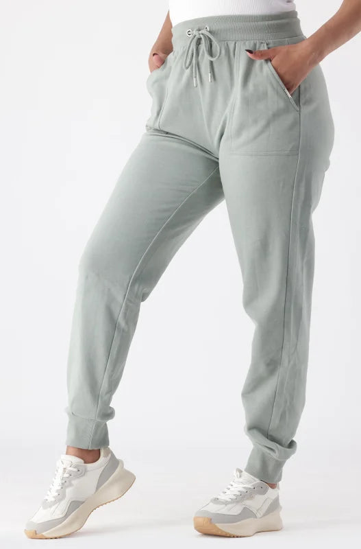 Dunns Clothing | Ladies | South Side Fleece Jogger _ 145456 Sage