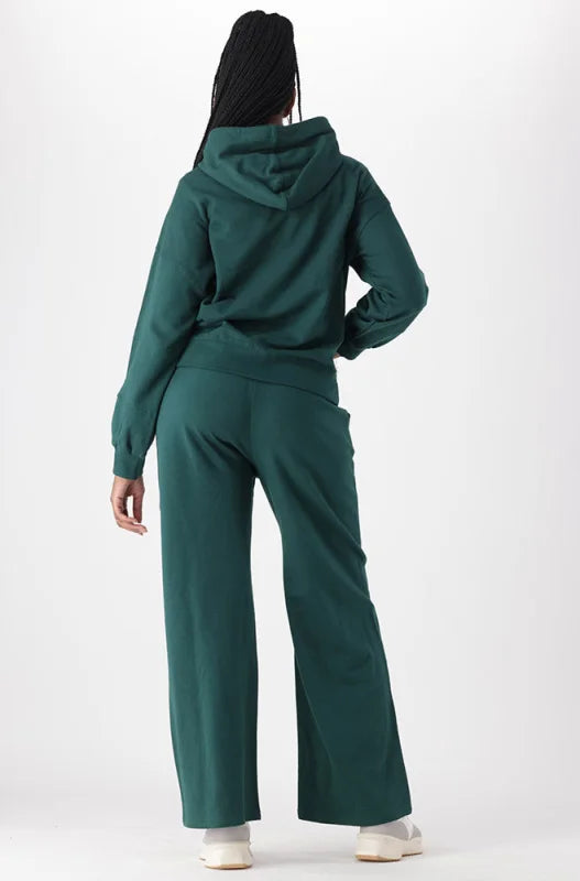 Dunns Clothing | Ladies | South Side Puff Sleeve Hoodie _ 145469 Green