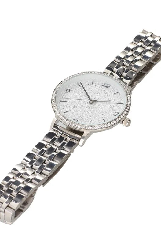 Dunns Clothing | Accessories | Stacy Glitter Dial Metal Watch _ 147708 Silver