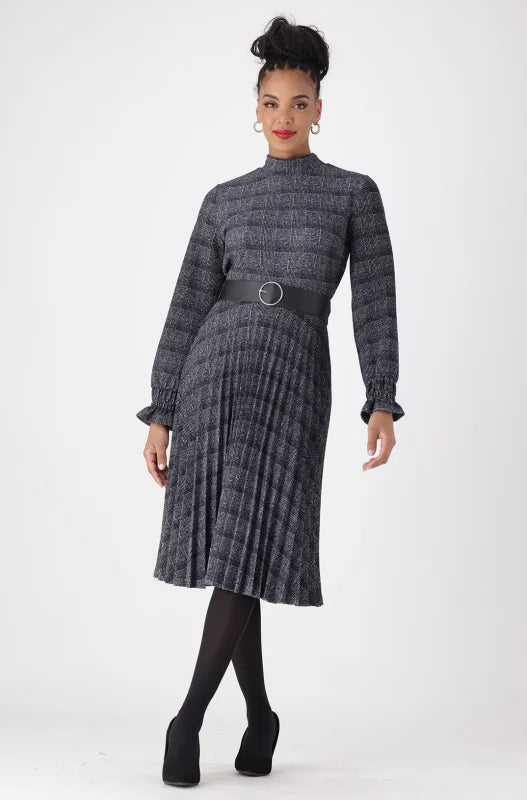 Ladies pleated dresses outlet