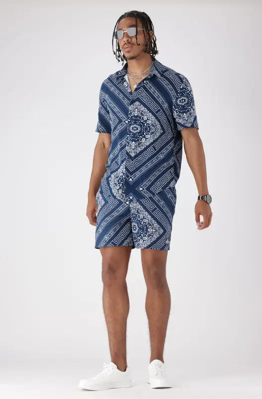 Dunns Clothing | Mens | Stoneridge Viscose Shirt _ 145347 Blue