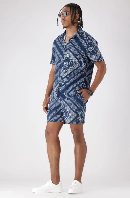 Dunns Clothing | Mens | Stoneridge Viscose Shirt _ 145347 Blue