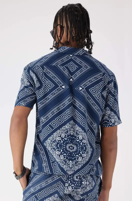 Dunns Clothing | Mens | Stoneridge Viscose Shirt _ 145347 Blue