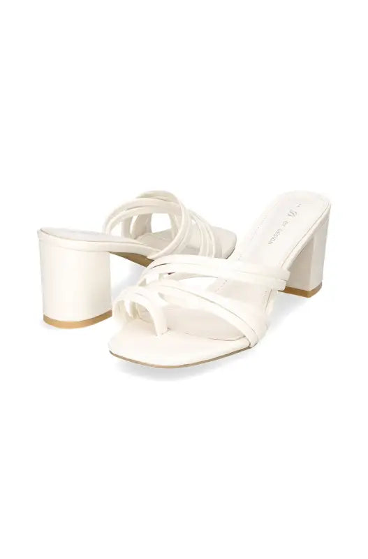Dunns Clothing | Footwear | Susie Strippy Mule _ 140911 White