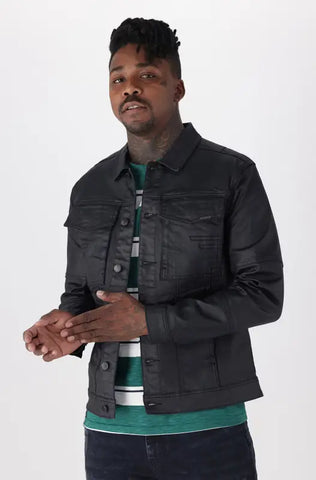 Dunns Clothing | Mens | Tagus Denim Jacket _ 141223 Black