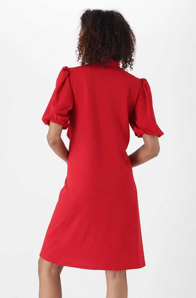 Dunns Clothing | Ladies | Tessa Kitty Bow Dress _ 150528 Red