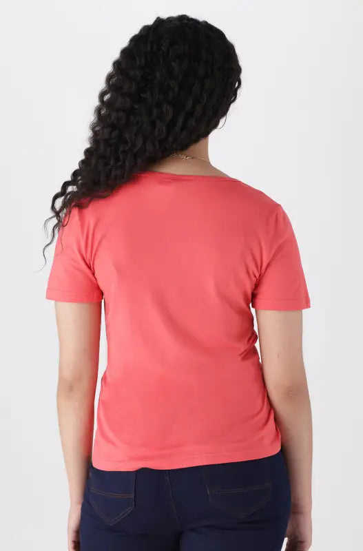 Dunns Clothing | Ladies | Tessa Scoop Neck Tee _ 140587 Pink