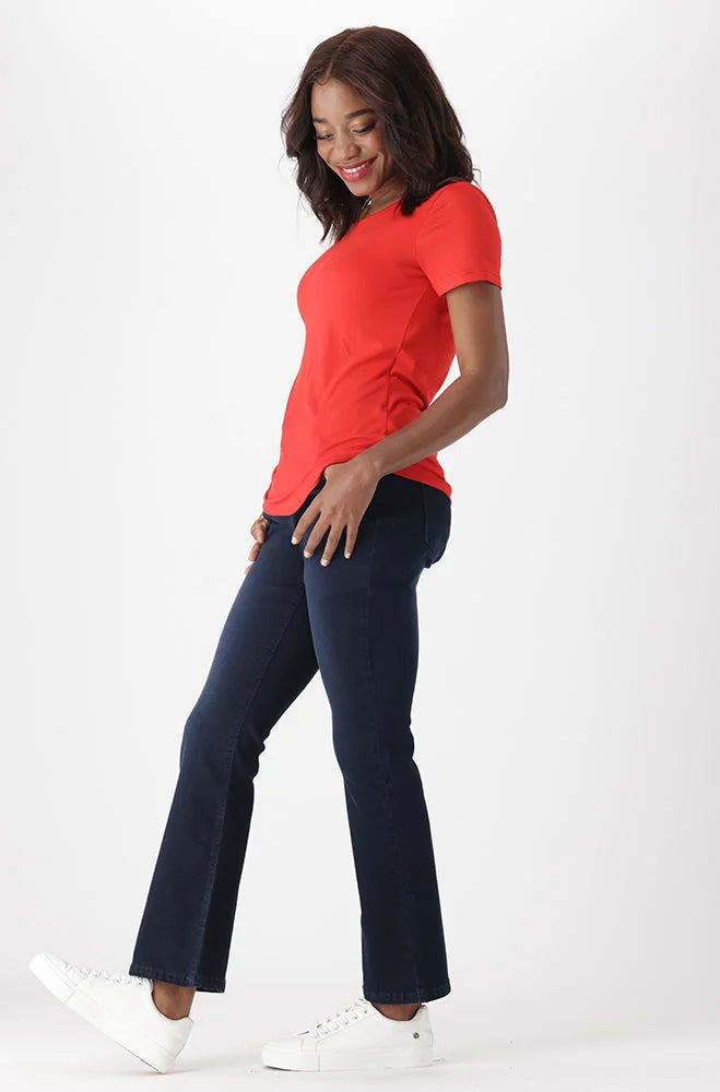 Dunns Clothing | Ladies | Tessa Scoop Neck Tee _ 151367 Red
