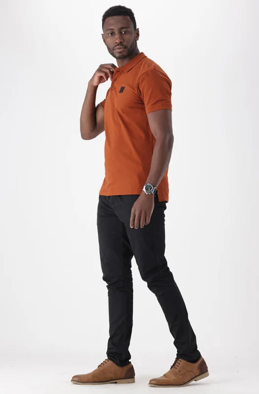 Dunns Clothing | Mens | Thornbrook Golfer _ 149526 Rust