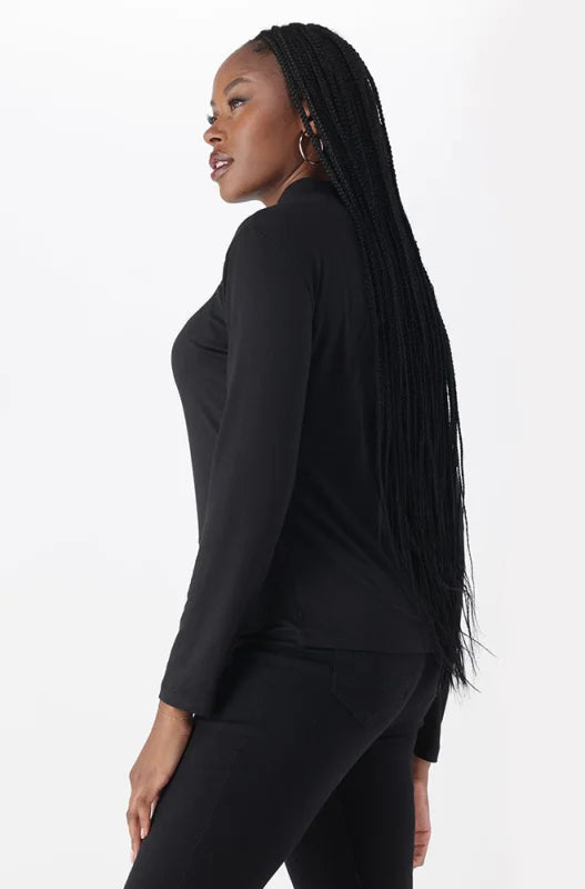 Dunns Clothing | Ladies | Tia Turtle Neck Top _ 148695 Black